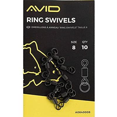 AVID CARP Ring Swivel Size 8 (x10)