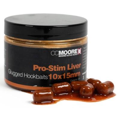 CC MOORE Glugged Hookbaits 10x14mm Pro-stim Liver (x50)