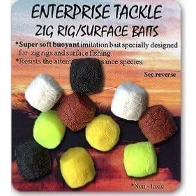 ENTERPRISE TACKLE Zig Rig Surface Baits Mixed Colours (x10)