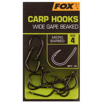 FOX Carp Hooks Wide Gape (x10)