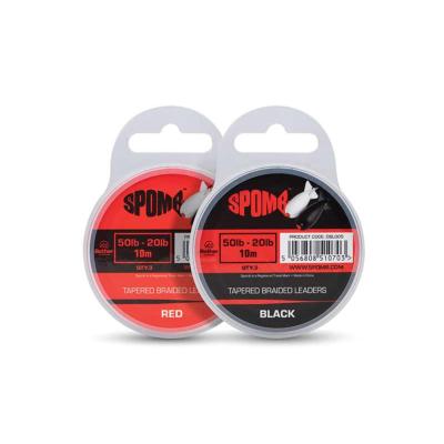 SPOMB Tapered Braided Leaders 50lbs-20lbs (x3)